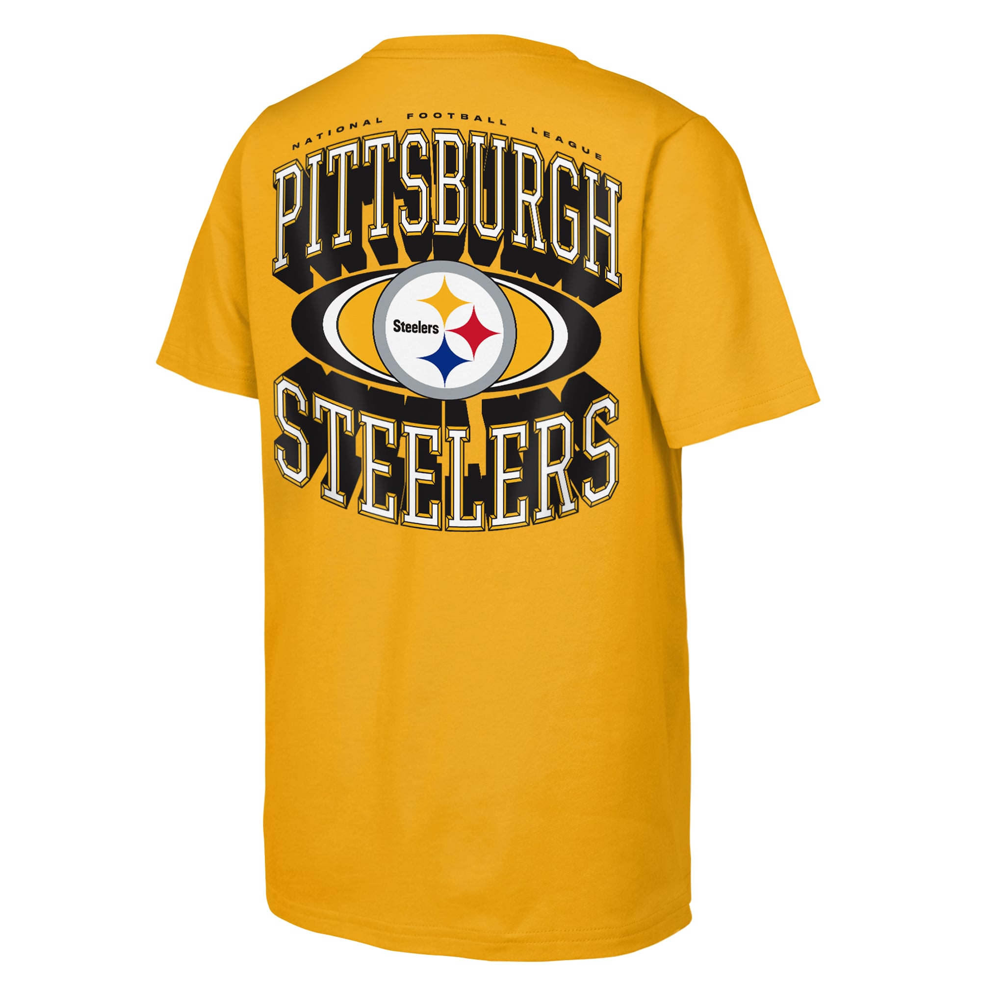 T-shirt Outerstuff Gold Pittsburgh Steelers pour jeunes, esprit de victoire