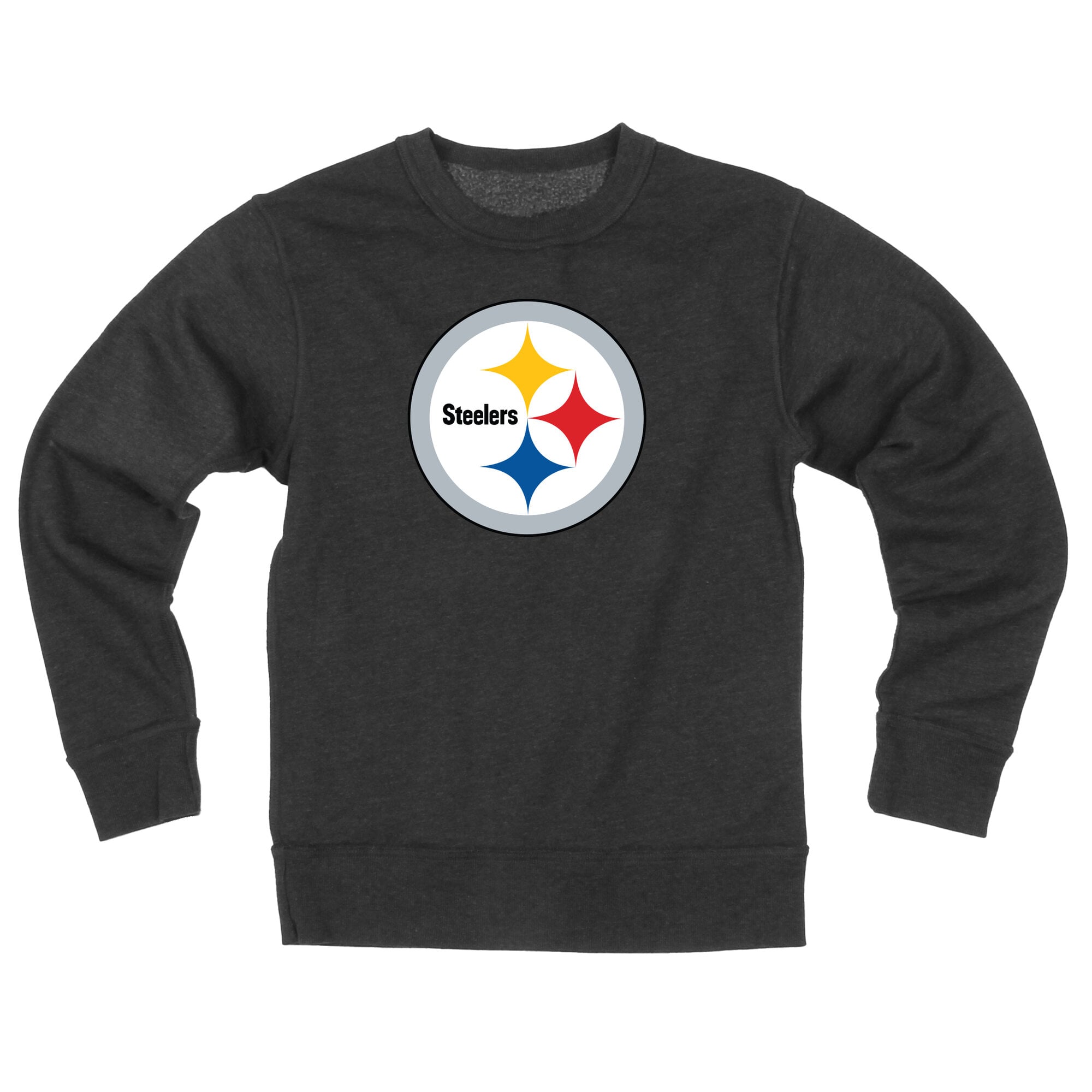 Youth Wes & Willy  Black Pittsburgh Steelers Reversible Fleece Sweatshirt