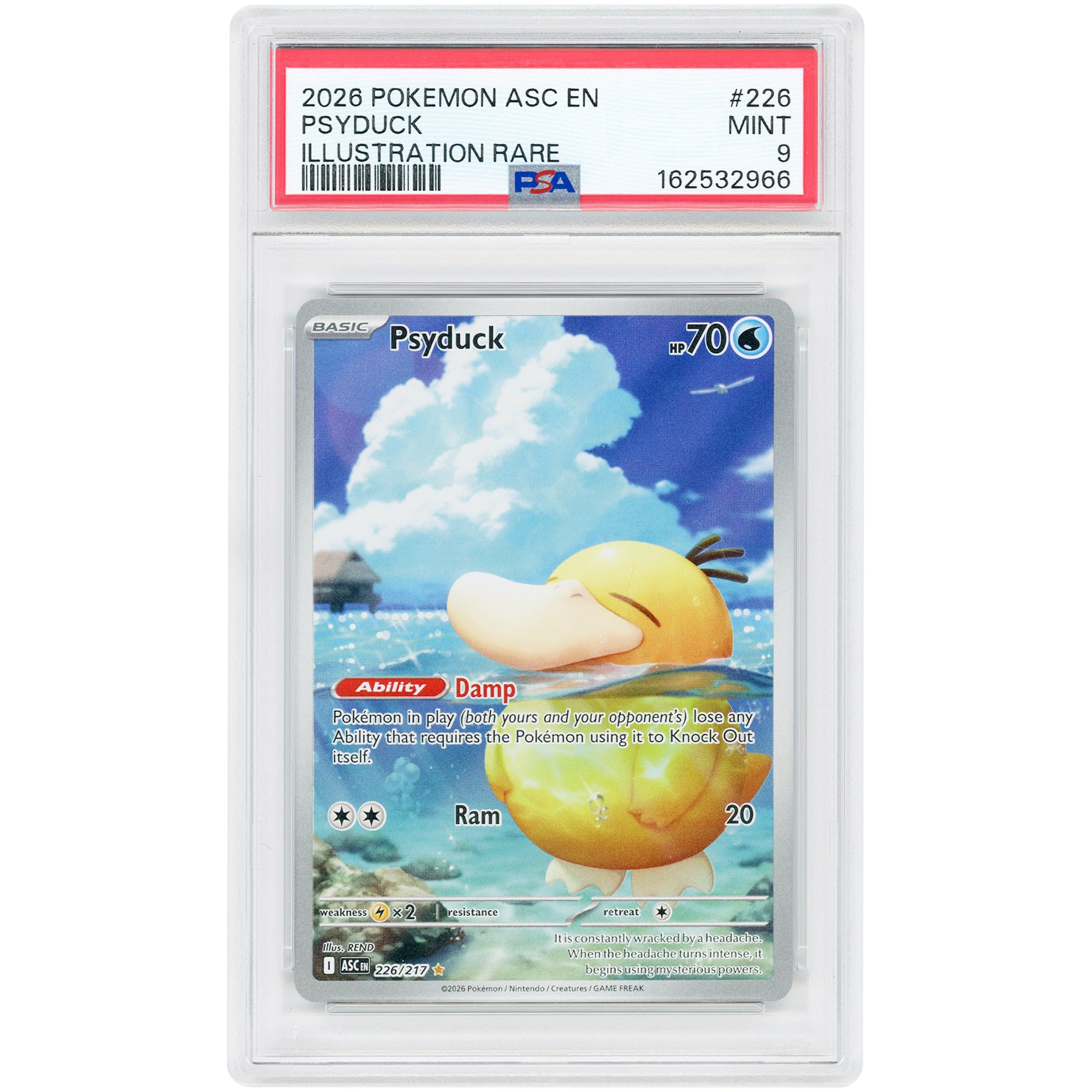 Psyduck 2026 Pokemon Ascended Heroes Illustration Rare #226 PSA ...