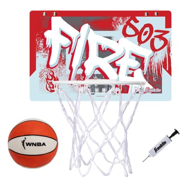 Portland Fire Franklin Sports Over-the-Door Basketball Hoop Set