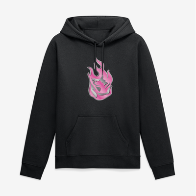 Portland Fire Big & Tall Metallic Mascot Hoodie - Black