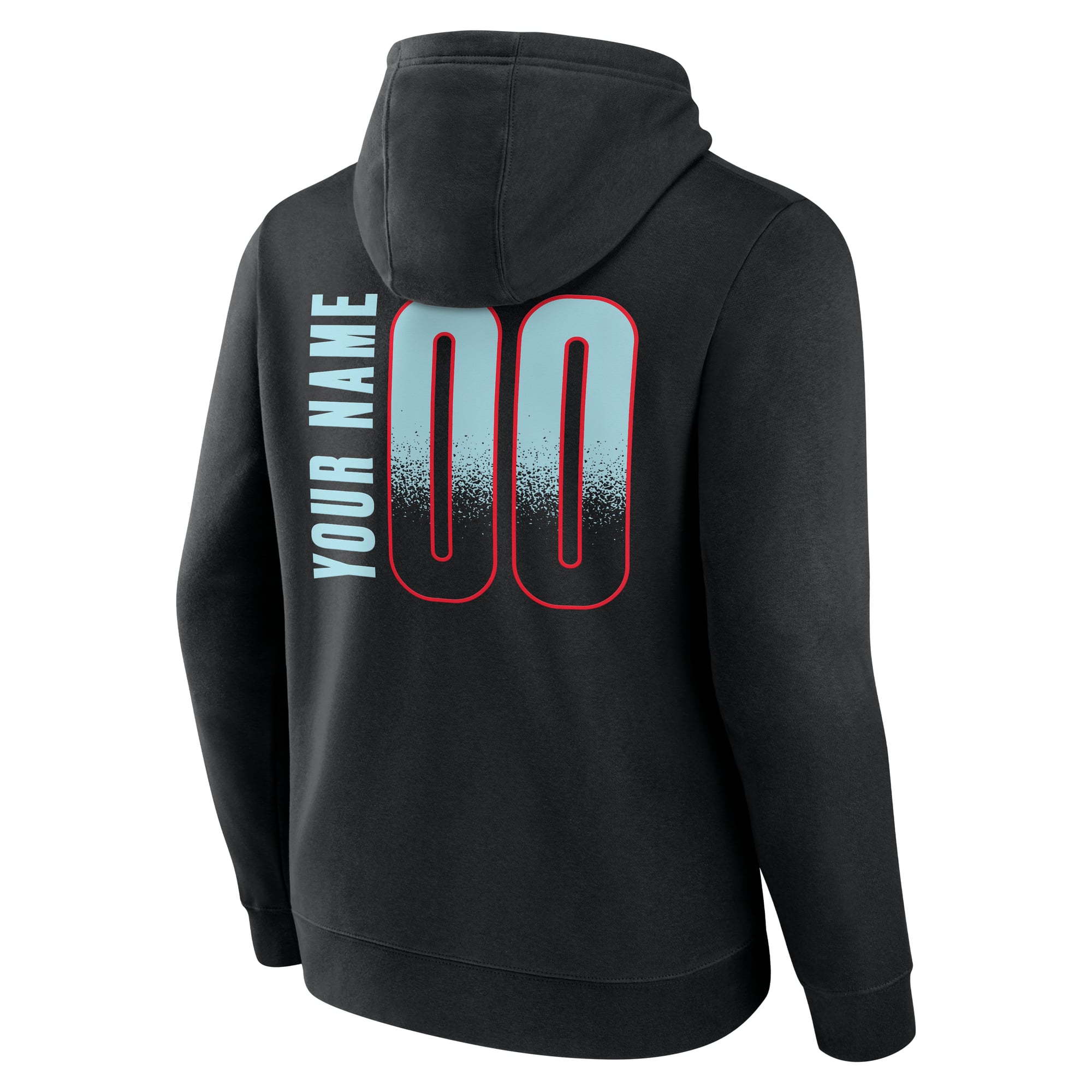 Men's Black Portland Fire Home Court Pop Personalized Name & Number Hoodie
