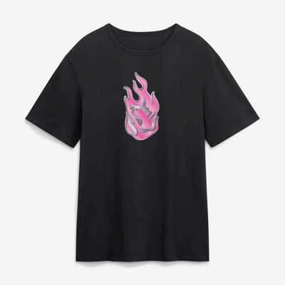 Portland Fire  Metallic Mascot T-Shirt - Black