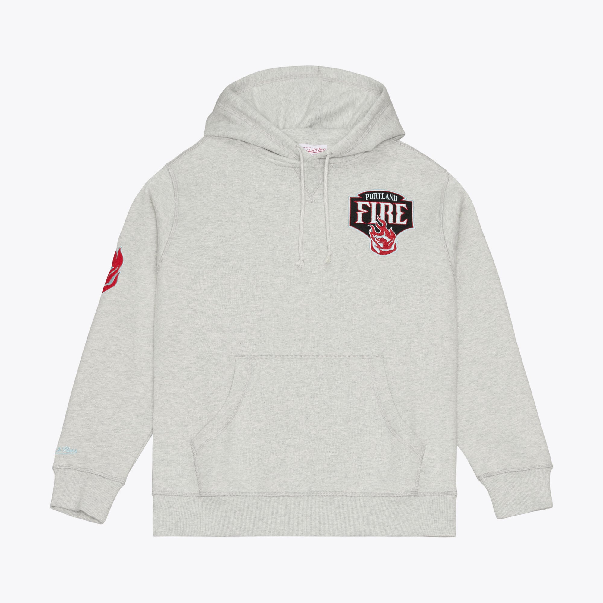 Men's Mitchell & Ness  Gray Portland Fire Fleece Hoodie
