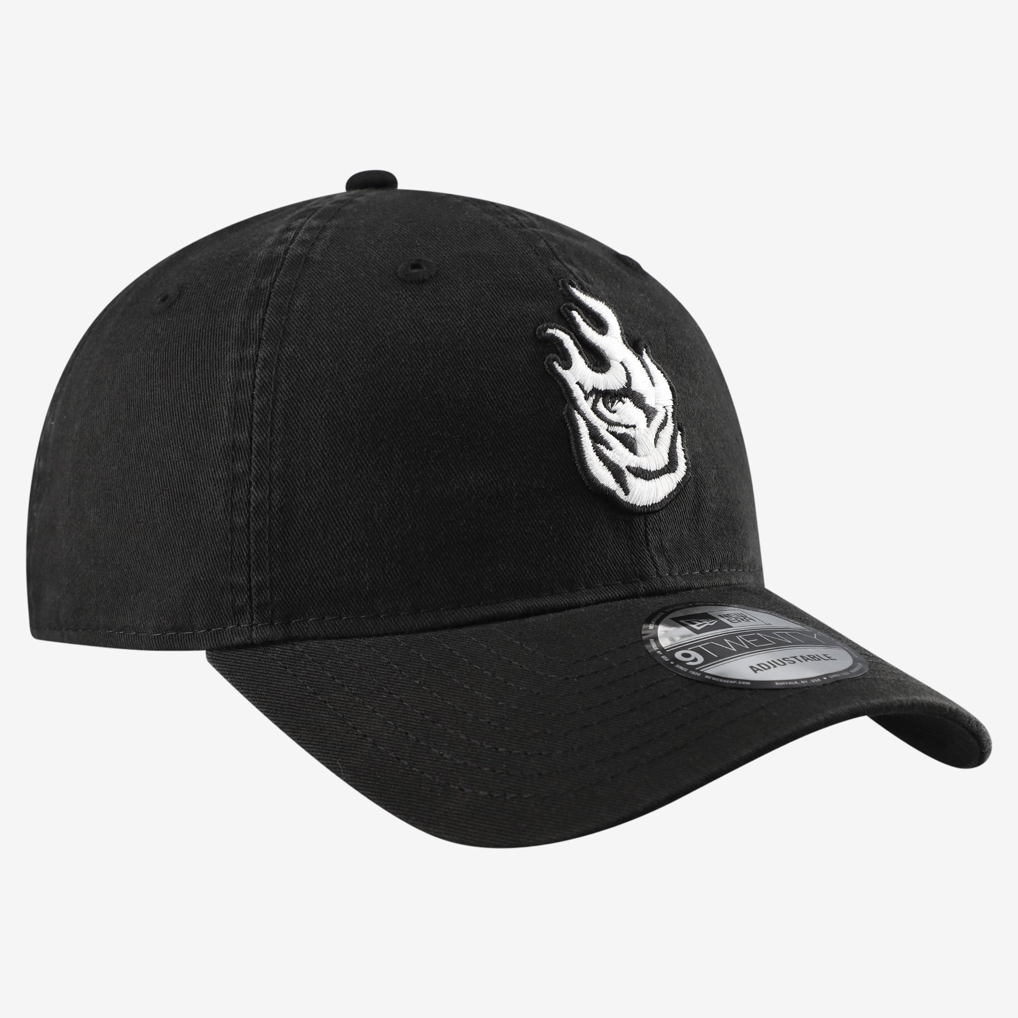 Men's New Era Black Portland Fire 9TWENTY Adjustable Hat
