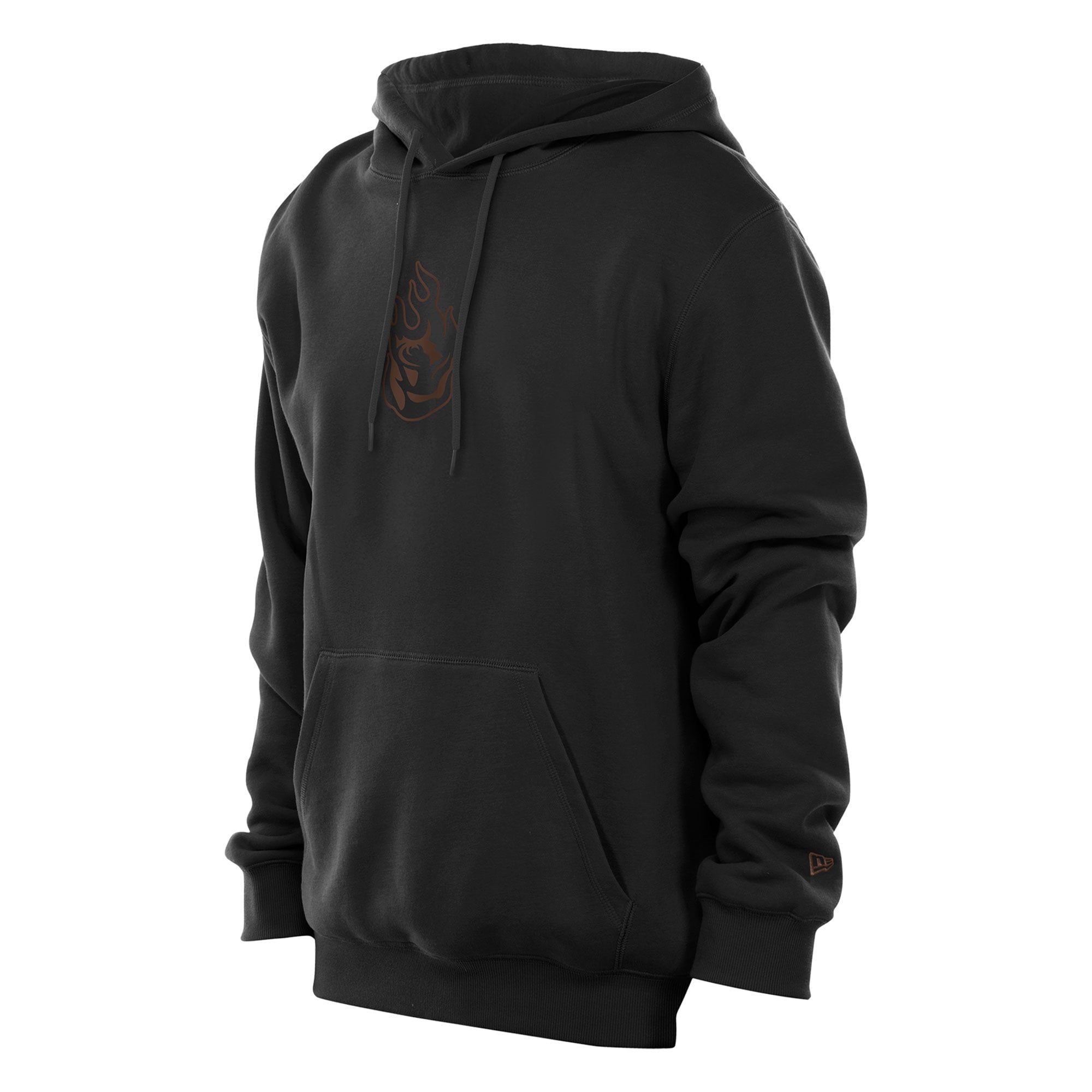 Sweat à capuche New Era noir pour homme avec logo Portland Fire Front au dos