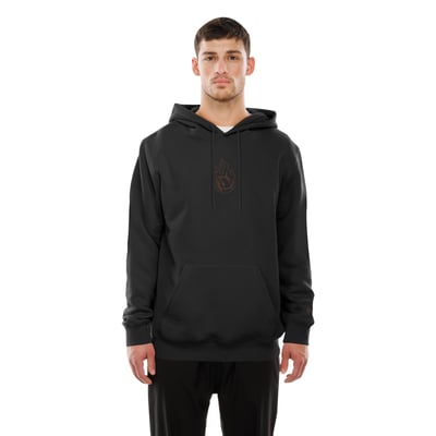  Portland Fire New Era Front Logo Back Graphic Hoodie - Black