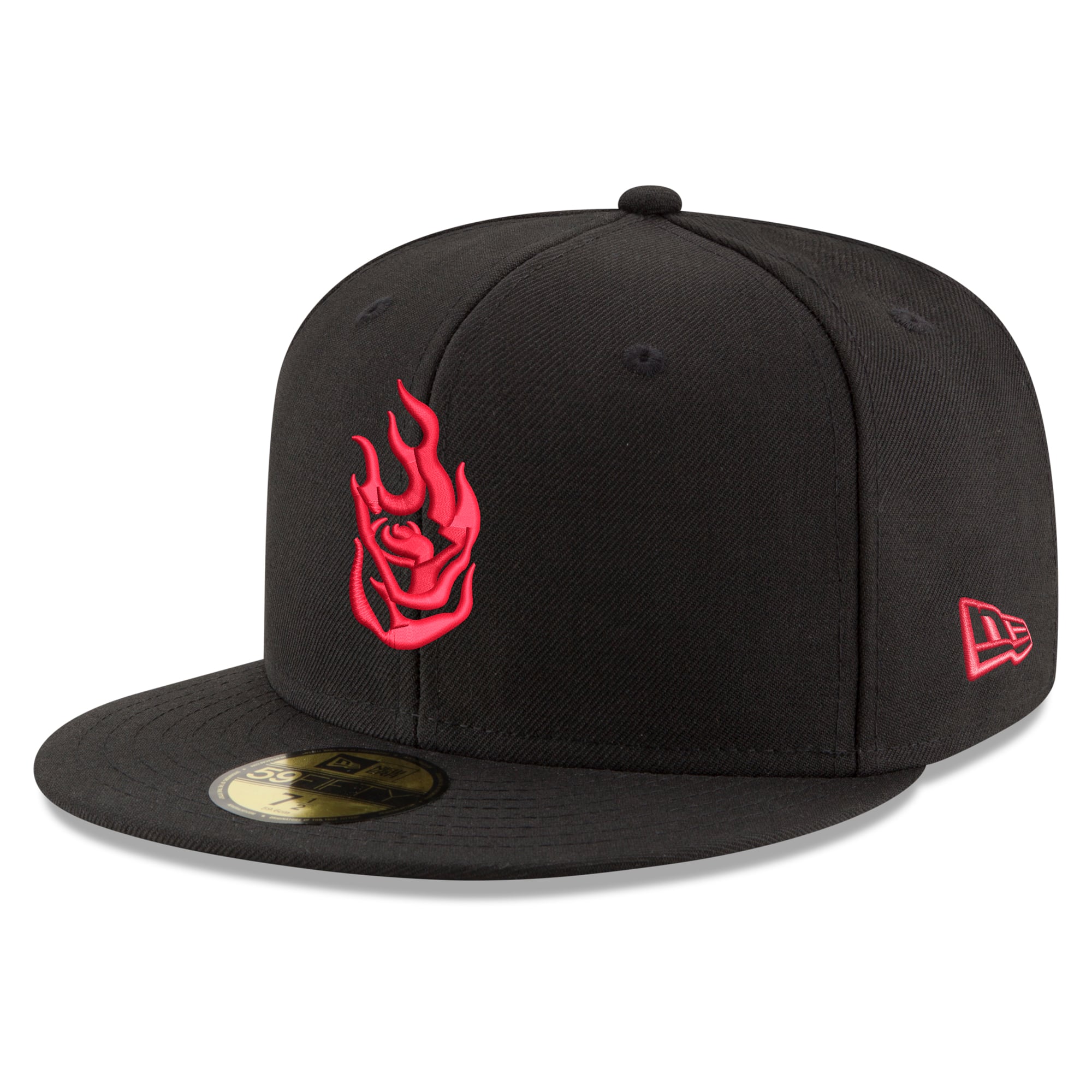 Casquette ajustée New Era noire Portland Fire Team 59FIFTY pour homme