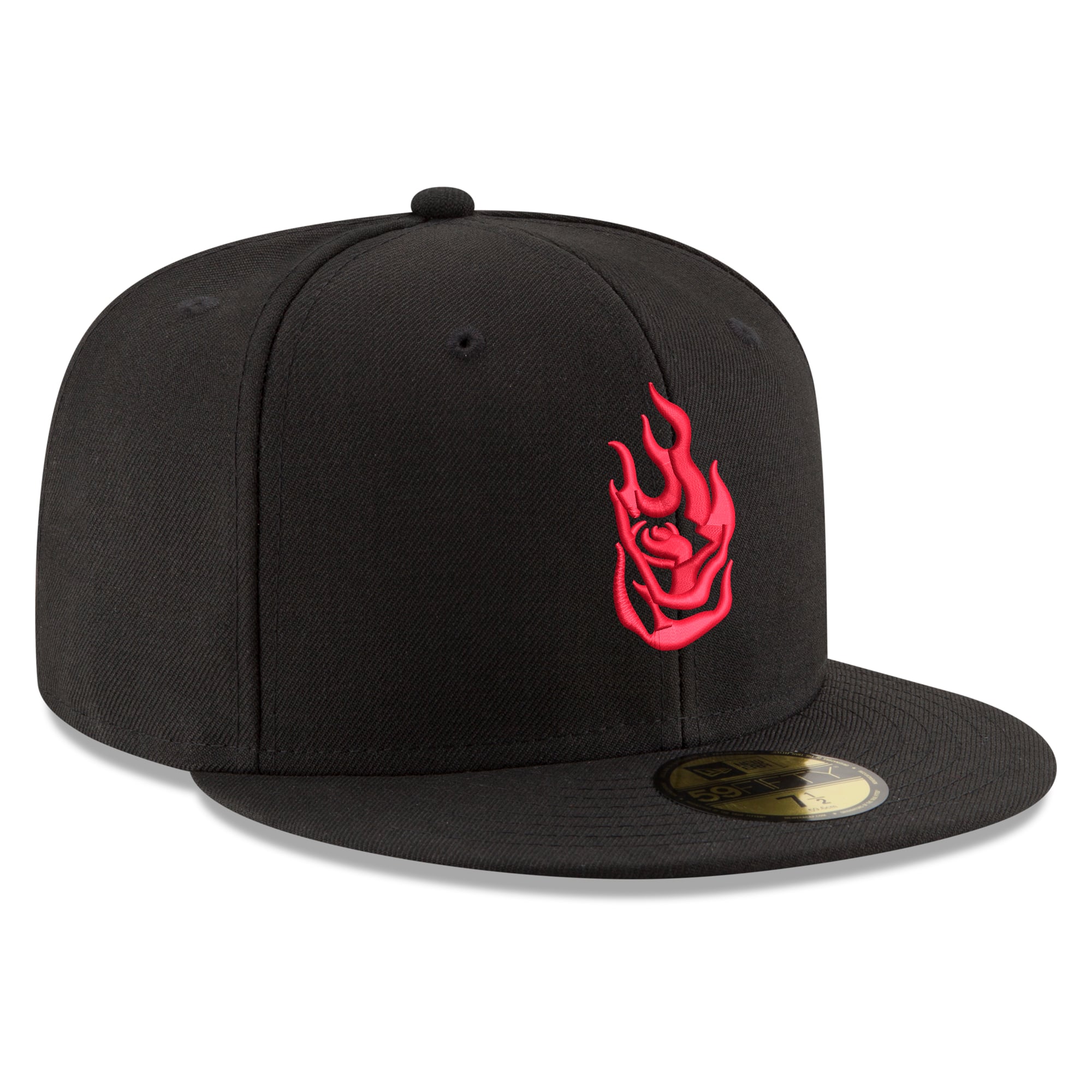 Casquette ajustée New Era noire Portland Fire Team 59FIFTY pour homme
