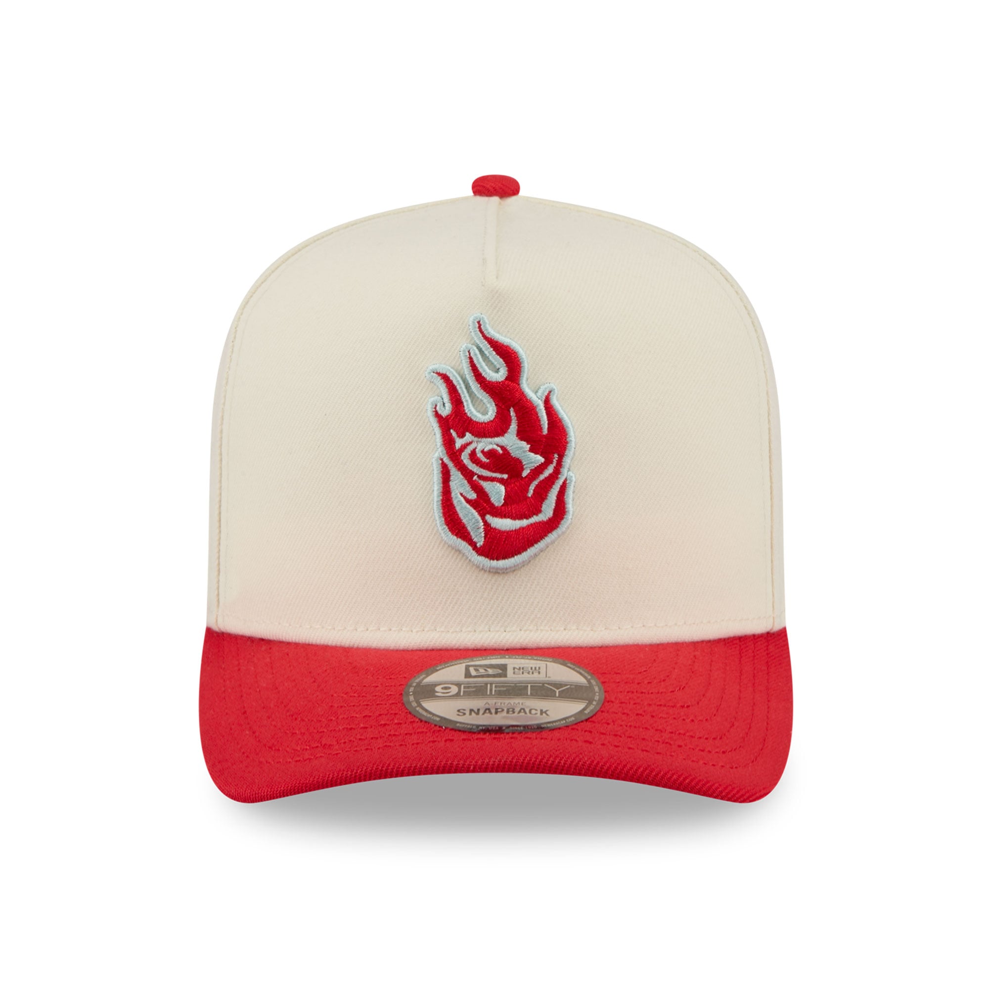 Casquette snapback New Era crème Portland Fire Wordmark 9FIFTY pour homme