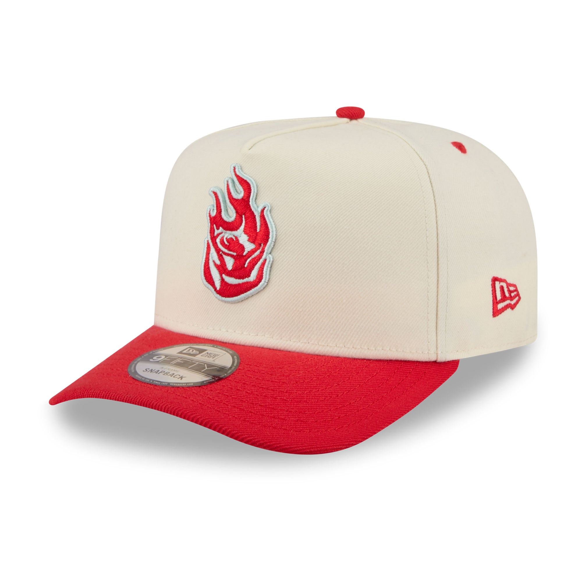 Casquette snapback New Era crème Portland Fire Wordmark 9FIFTY pour homme