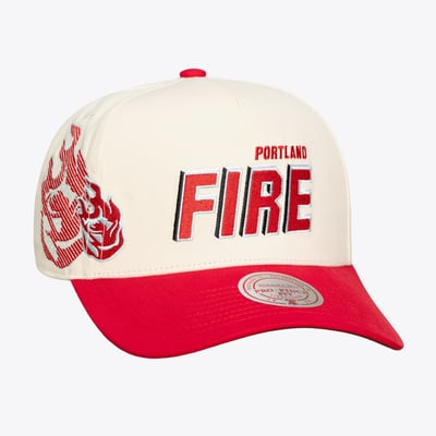 Portland Fire Mitchell & Ness Unisex Big Time Pro Crown Adjustable Hat - Cream