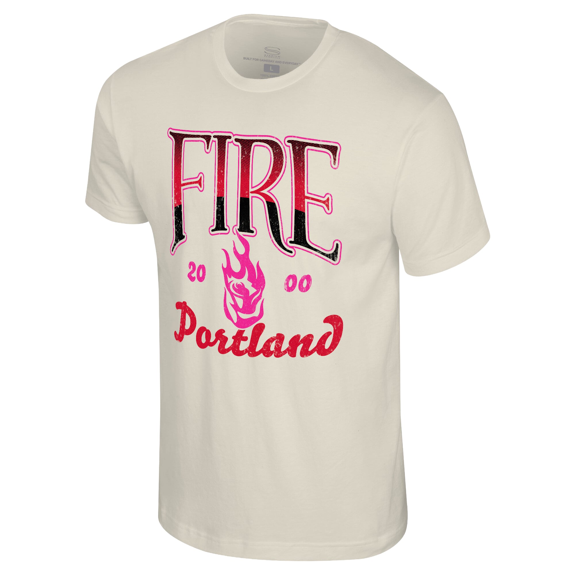 Unisex Stadium Essentials Natural Portland Fire Sky High T-Shirt