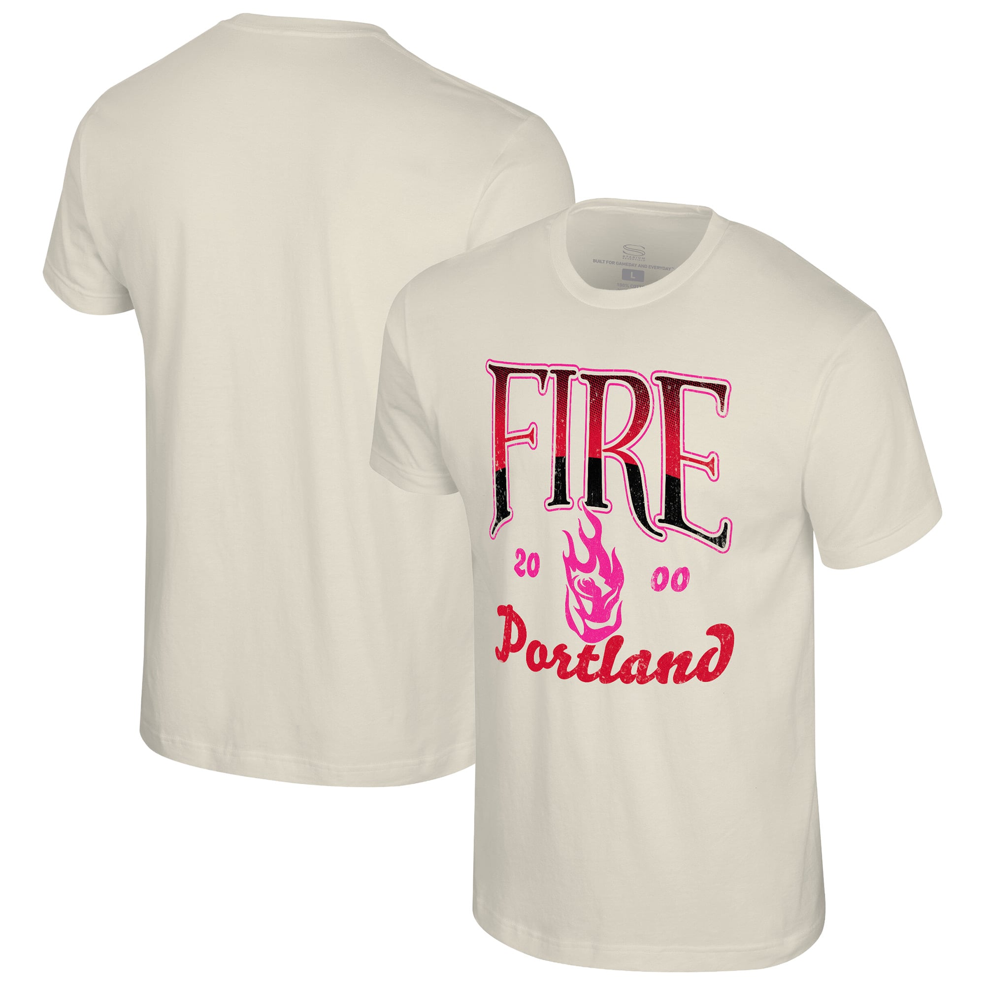 Unisex Stadium Essentials Natural Portland Fire Sky High T-Shirt