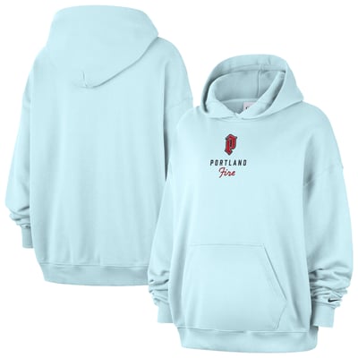  Portland Fire Nike Women's Studio Fleece Hoodie - Light Blue