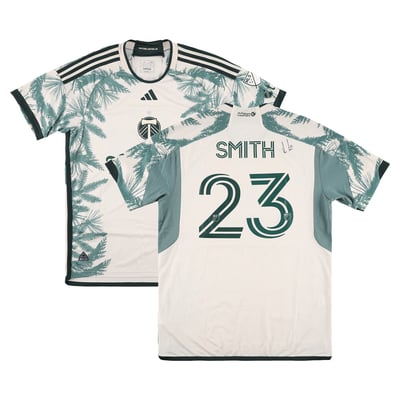 Ian Smith Portland Timbers Autographed Fanatics Authentic Match-Used #23 Tan Jersey from the 2025 MLS Season - Size L