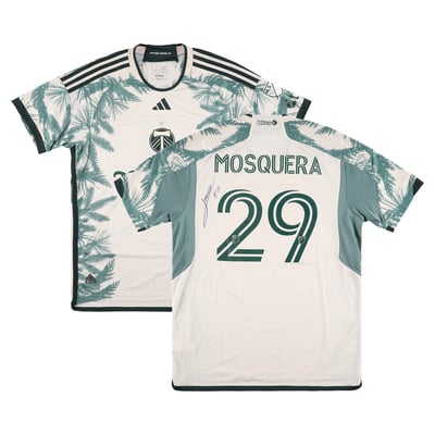 Juan Mosquera Portland Timbers Autographed Fanatics Authentic Match-Used #29 Tan Jersey from the 2025 MLS Season - Size L