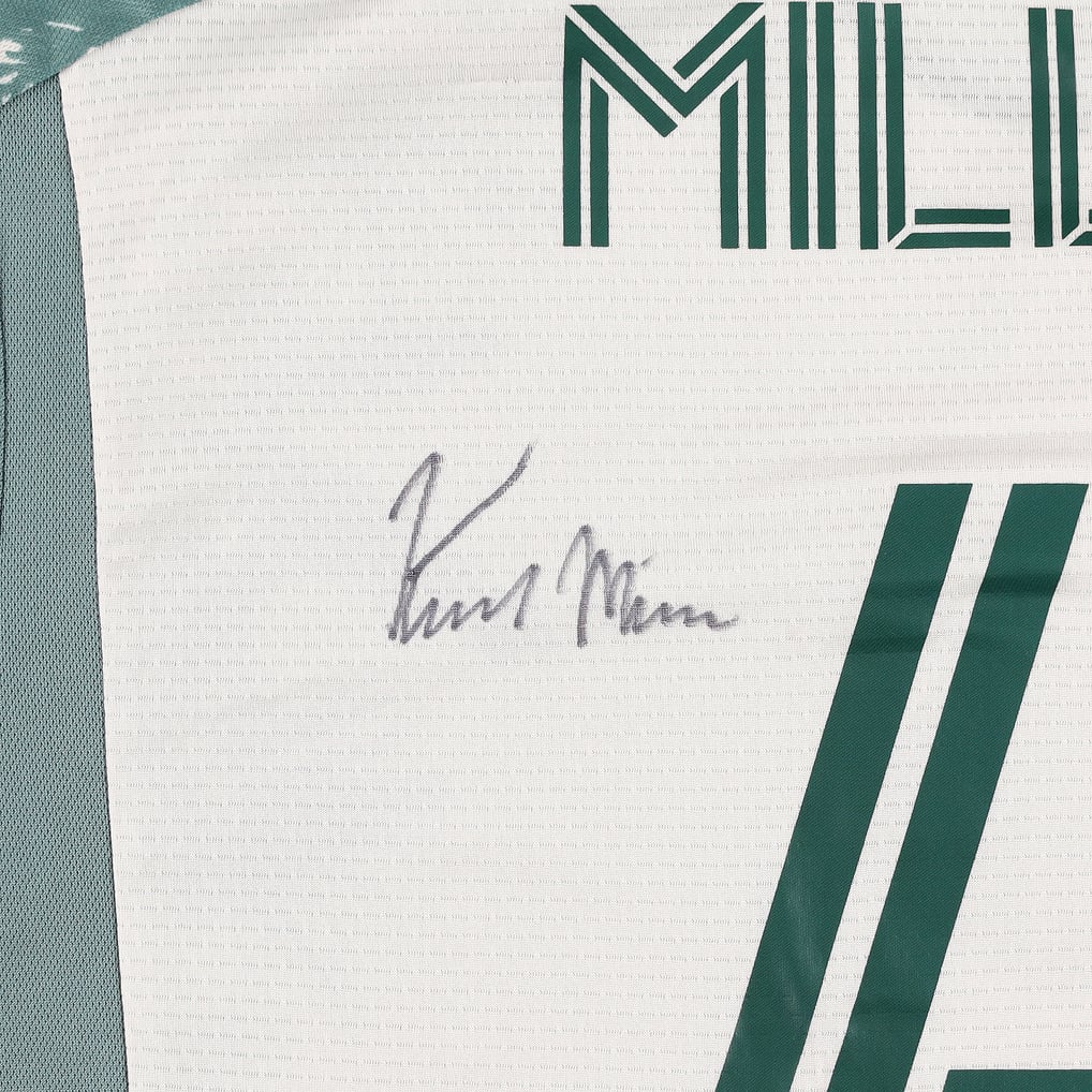 Kamal Miller Portland Timbers Autographed Fanatics Authentic Match-Used #4 Tan Jersey from the 2025 MLS Season - Size L