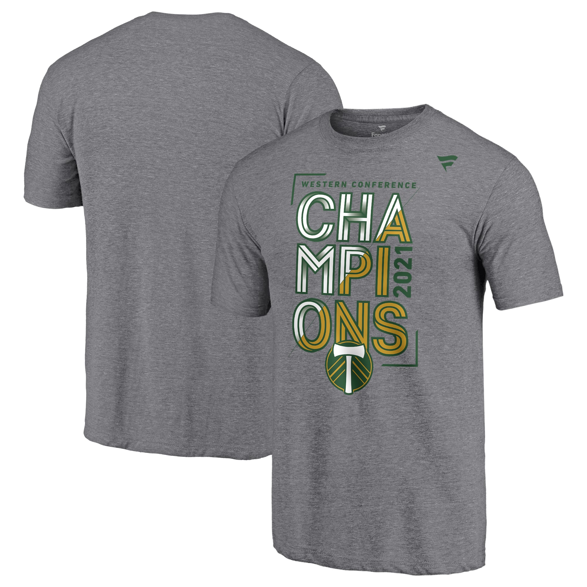 Men's Portland Timbers Fanatics Heathered Gray 2021 MLS Western