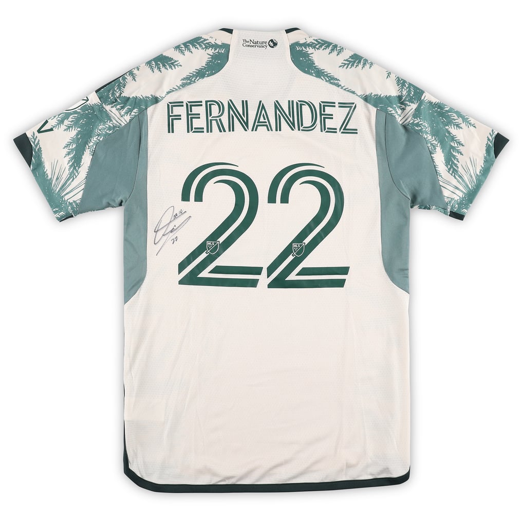Omir Fernandez Portland Timbers Autographed Fanatics Authentic Match-Used #22 Tan Jersey from the 2025 MLS Season - Size S