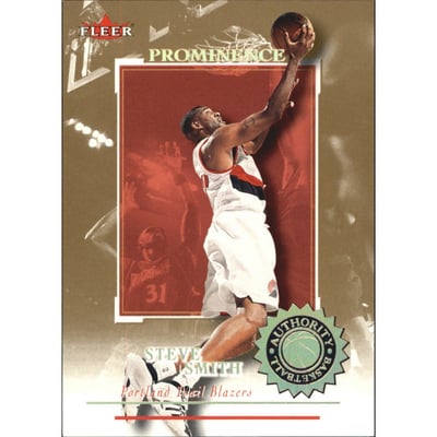 2000-01 Fleer Authority Prominence 125/75 #69 Steve Smith