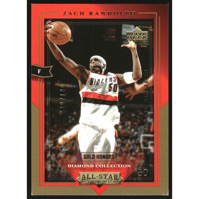 2004-05 Upper Deck All-Star Lineup Gold #72 Zach Randolph