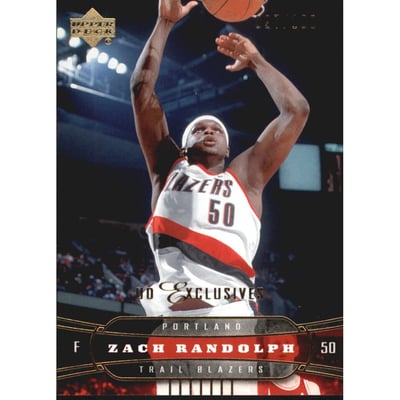 2004-05 Upper Deck Exclusives #160 Zach Randolph