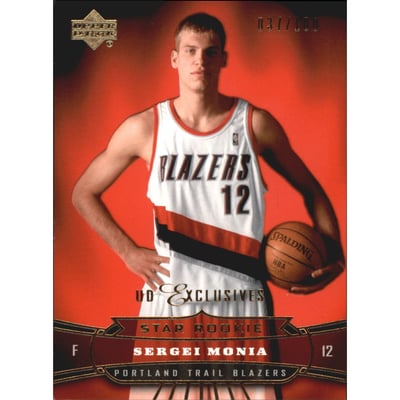 2004-05 Upper Deck Exclusives #213 Sergei Monia