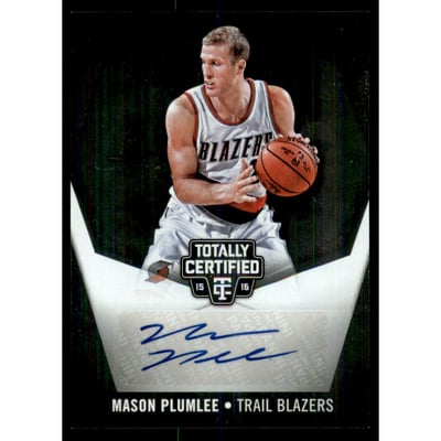 2015-16 Totally Certified Signatures #TCMP Mason Plumlee/49