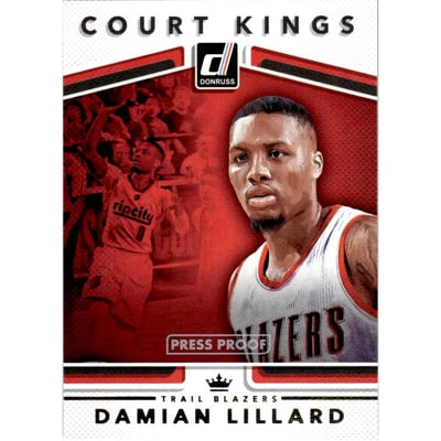 2017-18 Donruss Court Kings Press Proof #33 Damian Lillard