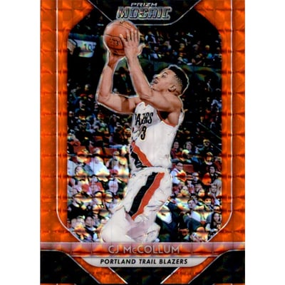 2018-19 Panini Prizm Mosaic Orange #11 CJ McCollum