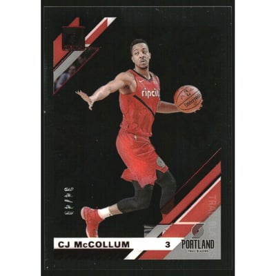 2019-20 Clearly Donruss Red #47 CJ McCollum