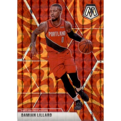 2019-20 Panini Mosaic Mosaic Orange Reactive #5 Damian Lillard