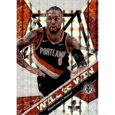 2019-20 Panini Mosaic Will to Win Mosaic #19 Damian Lillard
