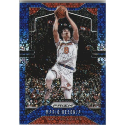2019-20 Panini Prizm Prizms Fast Break Blue #219 Mario Hezonja