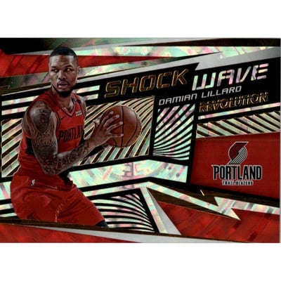 2019-20 Panini Revolution Shock Wave Fractal #1 Damian Lillard