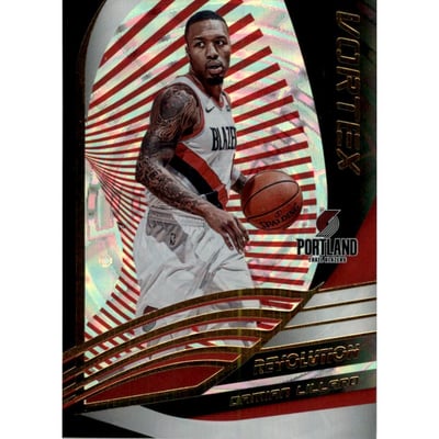 2019-20 Panini Revolution Vortex Fractal #4 Damian Lillard
