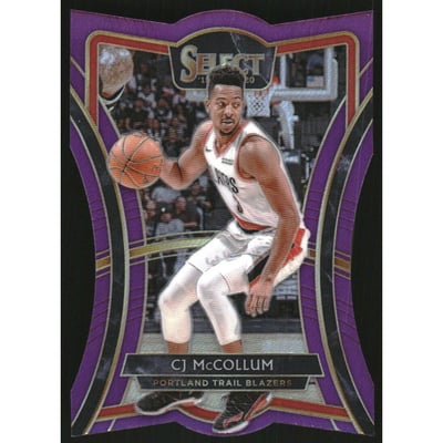 2019-20 Select Prizms Purple Die Cut #174 CJ McCollum