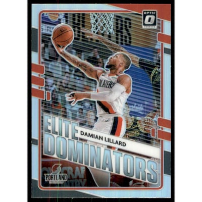 2020-21 Donruss Optic Elite Dominators Holo #9 Damian Lillard