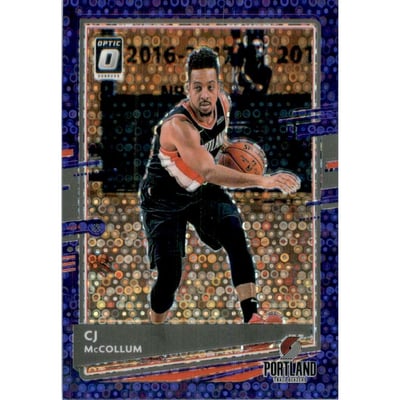 2020-21 Donruss Optic Fast Break Purple #135 CJ McCollum