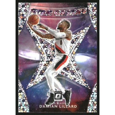 2020-21 Donruss Optic Star Gazing Fast Break #7 Damian Lillard