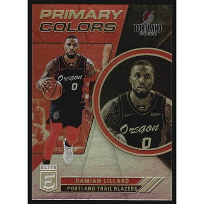 2020-21 Elite Primary Colors #3 Damian Lillard