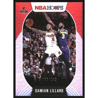 2020-21 Hoops Silver #101 Damian Lillard