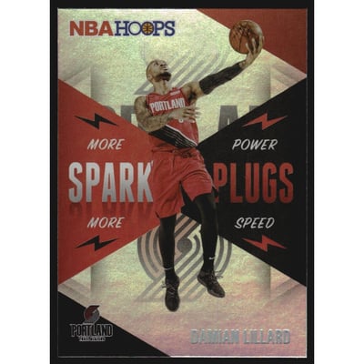 2020-21 Hoops Spark Plugs #7 Damian Lillard