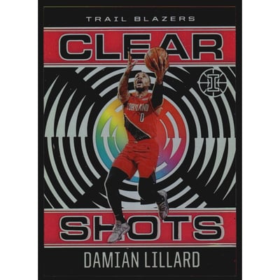 2020-21 Panini Illusions Clear Shots Pink #2 Damian Lillard