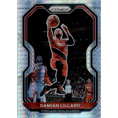 2020-21 Panini Prizm Prizms Hyper #173 Damian Lillard