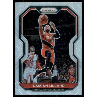 2020-21 Panini Prizm Prizms Silver #173 Damian Lillard