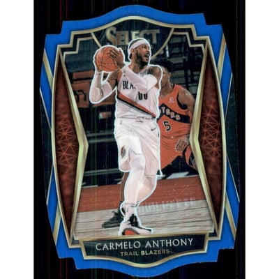 2020-21 Select Prizms Blue Die Cut #132 Carmelo Anthony