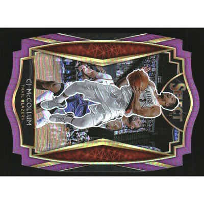 2020-21 Select Prizms Purple Die Cut #122 CJ McCollum