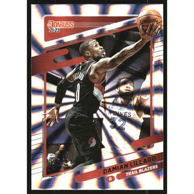 2021-22 Donruss Holo Laser #96 Damian Lillard